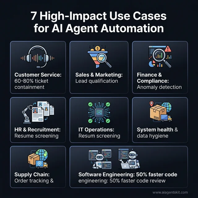 7 High-Impact Use Cases for AI Agent Automation
