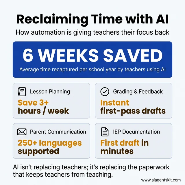 AI impact on teacher workload and time savings