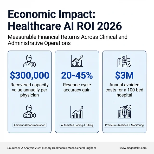 Economic Impact of Healthcare AI: ROI Statistics 2026