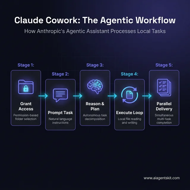 Claude Cowork Agentic Workflow Diagram