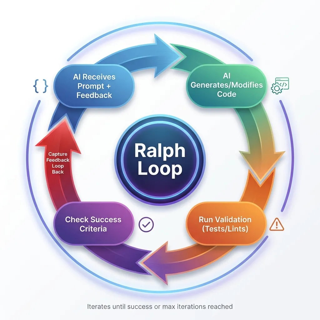 Ralph Wiggum AI Loop Workflow Diagram