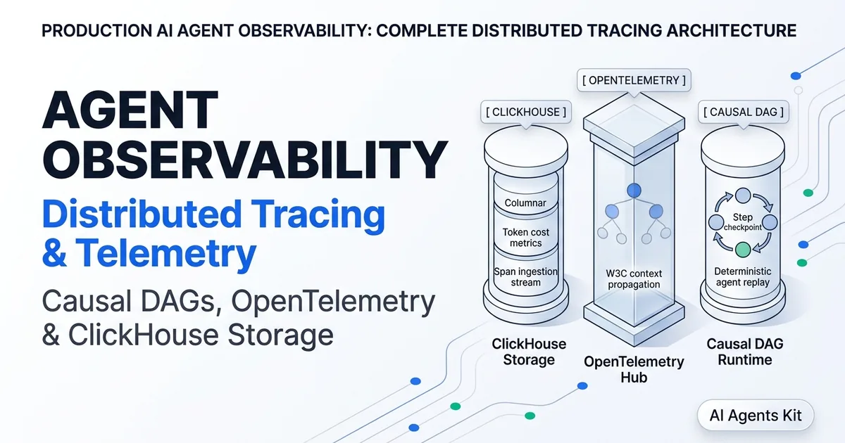 Featured image for Production AI Agent Observability: Complete Distributed Tracing & Telemetry Architecture