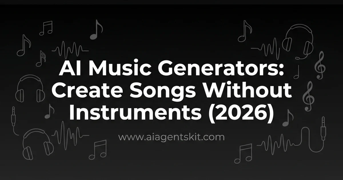 Featured image for AI Music Generators: Create Songs Without Instruments (2026)