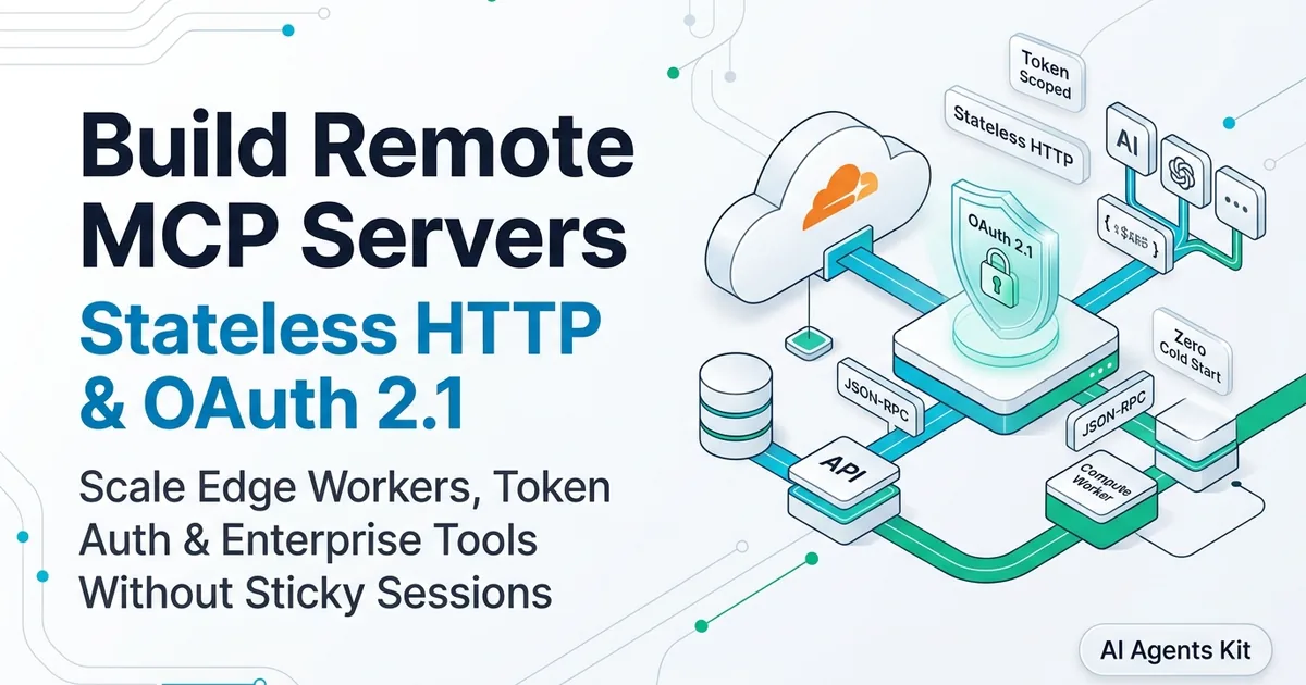 Featured image for Build Remote MCP Servers: Stateless HTTP & OAuth 2.1 (2026)