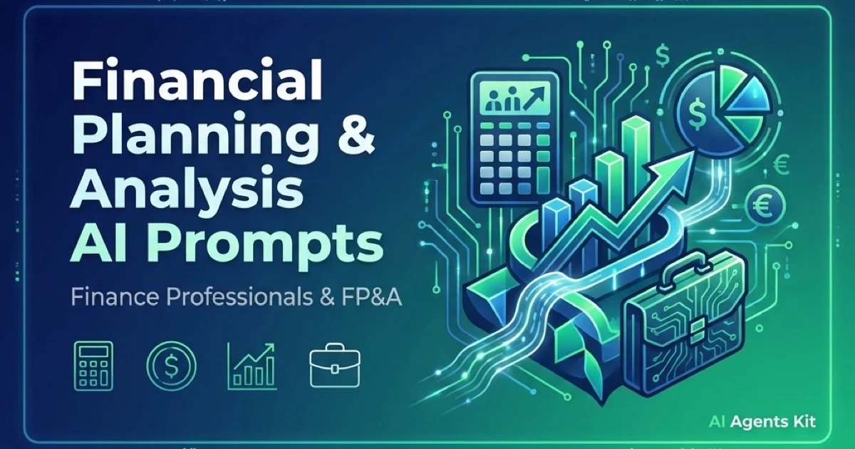 Featured image for Financial Planning and Analysis: AI Prompts for Finance