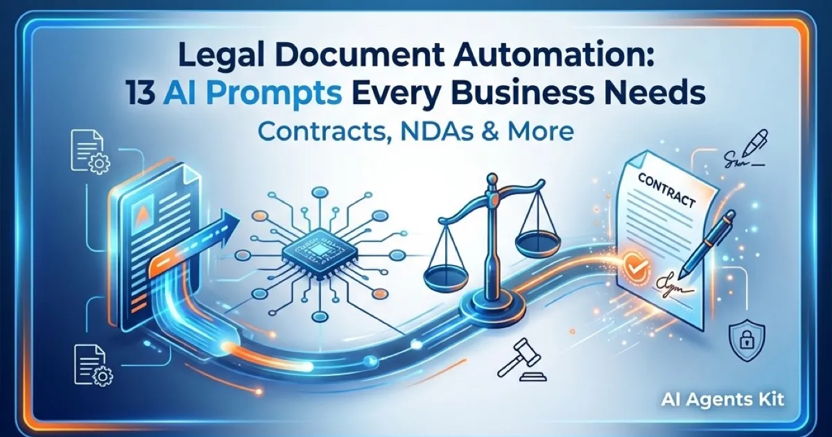 Featured image for Legal Document Automation: 13 AI Prompts Every Business Needs