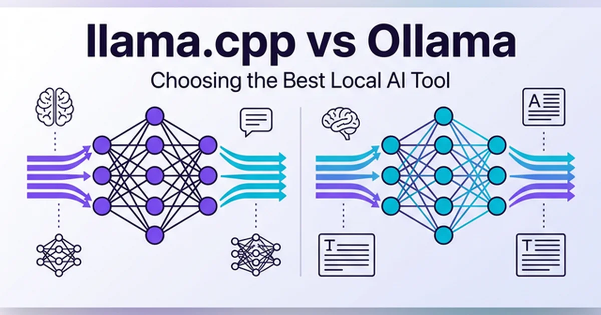 Featured image for llama.cpp vs Ollama: Which Local LLM Tool Is Right for You?