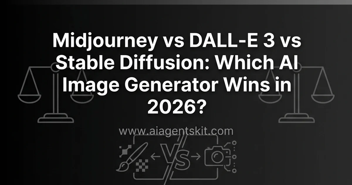 Featured image for Midjourney vs DALL-E 3 vs Stable Diffusion: Which AI Image Generator Wins in 2026?