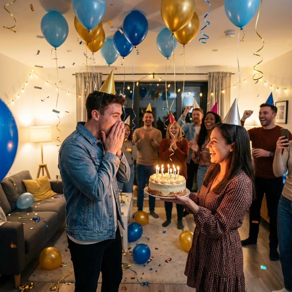 Nano Banana surprise birthday party moment